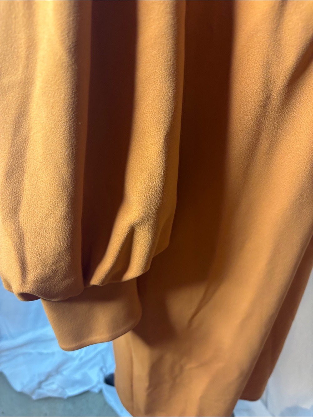Calvin Klein Orange Puff-Sleeve Mini Dress - Picture 10 of 11